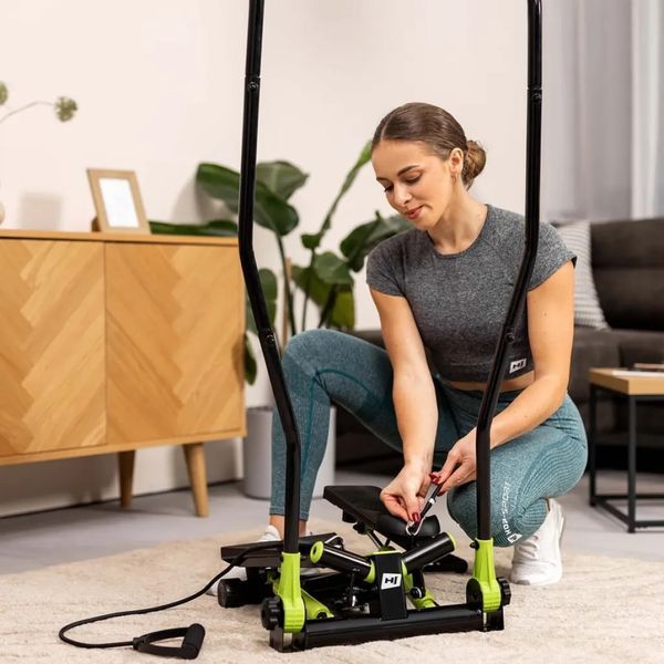 Степпер Hop-Sport HS-045S Slim салатовий 10156 фото