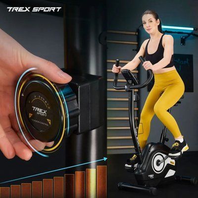 Велотренажер Trex Sport TX-400MB Reck магнітний чорно-білий 10075 фото