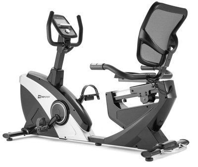 Горизонтальный велотренажер Hop-Sport HS-070L Helix серебристый iConsole+ 10099 фото