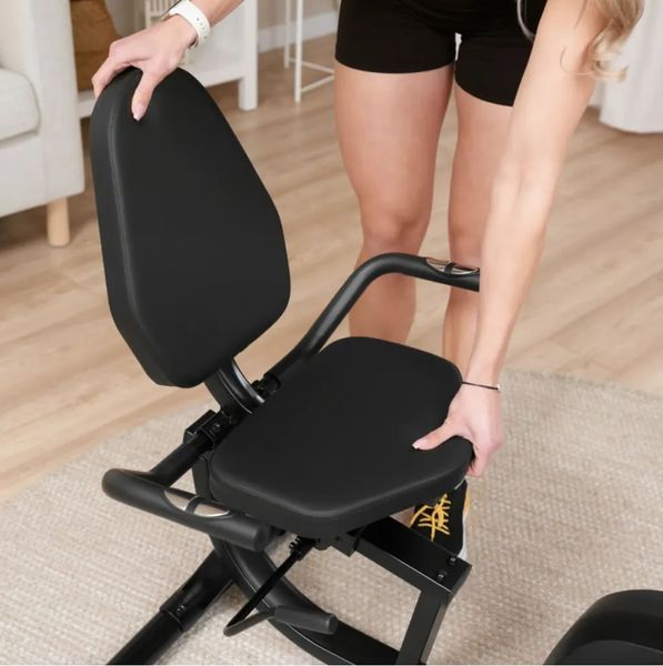 Горизонтальный велотренажер Hop-Sport HS-045L Volt магнитный золотистый 10101 фото