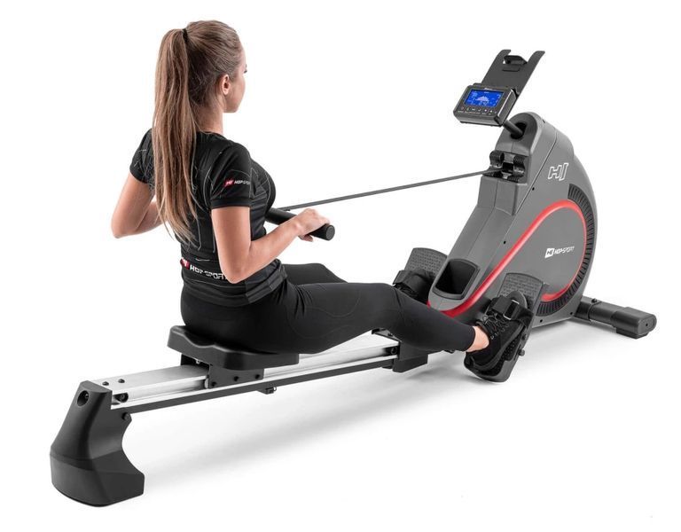 Гребной тренажер Hop-Sport HS-095R Spike серый 10109 фото