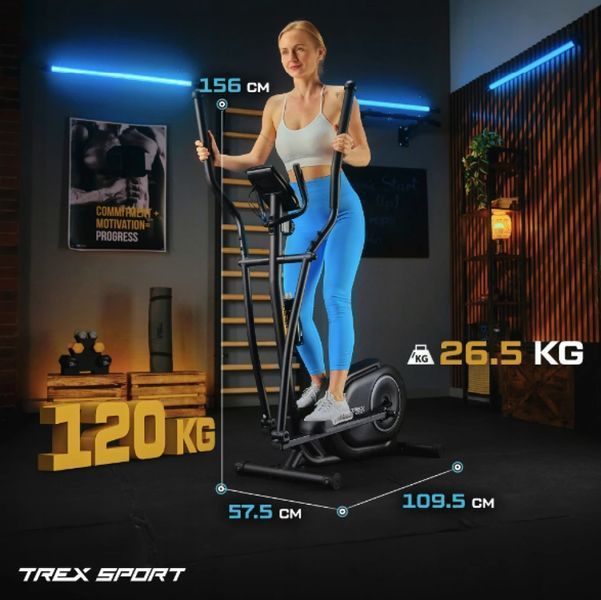 Орбитрек Trex Sport TX-400CT Dash магнитный черный 10141 фото