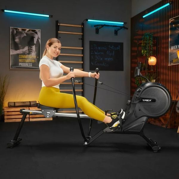 Гребний тренажер Trex Sport APRON TX-880RM аеромагнітний чорний 10111 фото