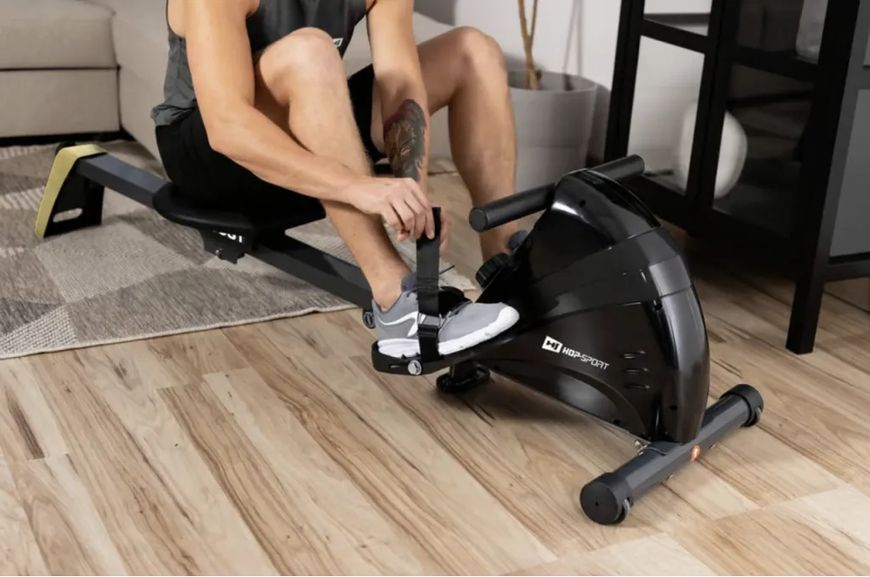 Гребний тренажер Hop-Sport HS-030R Boost золотистий 10112 фото