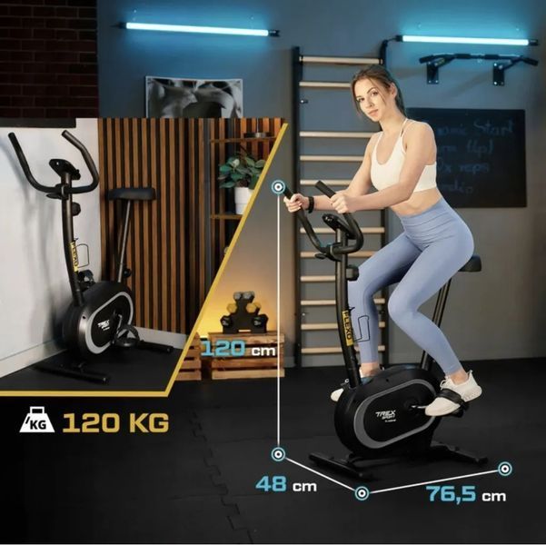 Велотренажер Trex Sport TX-450MB FLEXO магнитный черный 10059 фото