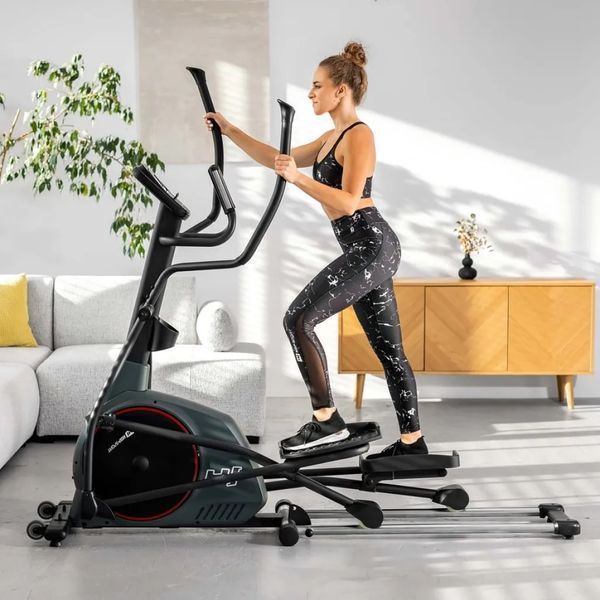 Орбитрек электромагнитный Hop-Sport HS-095CF Prizm серый 10127 фото