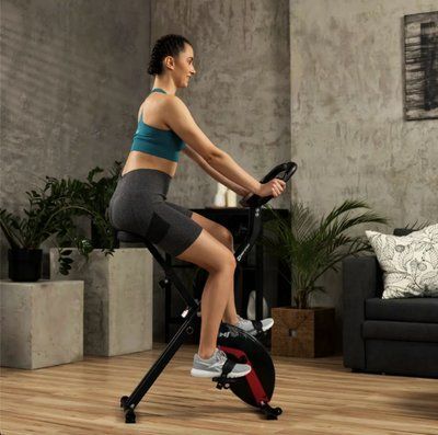 Велотренажер Hop-Sport HS-3020X Quest X-Bike чорно-червоний 10065 фото