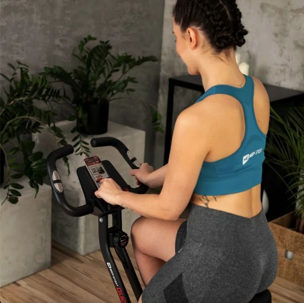 Велотренажер Hop-Sport HS-3020X Quest X-Bike чорно-червоний 10065 фото