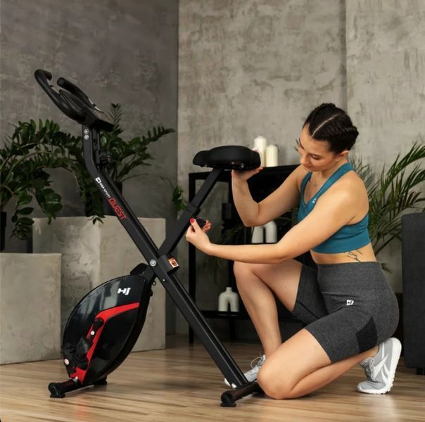 Велотренажер Hop-Sport HS-3020X Quest X-Bike чорно-червоний 10065 фото