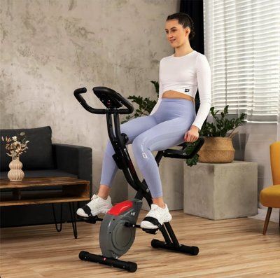Велотренажер Hop-Sport HS-3030X Apeks X-Bike сірий 10067 фото