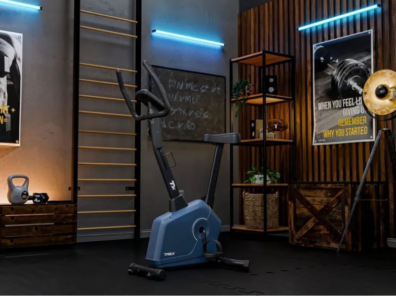 Велотренажер Trex Sport TX-380MB Rigon магнітний темно-синій 10072 фото