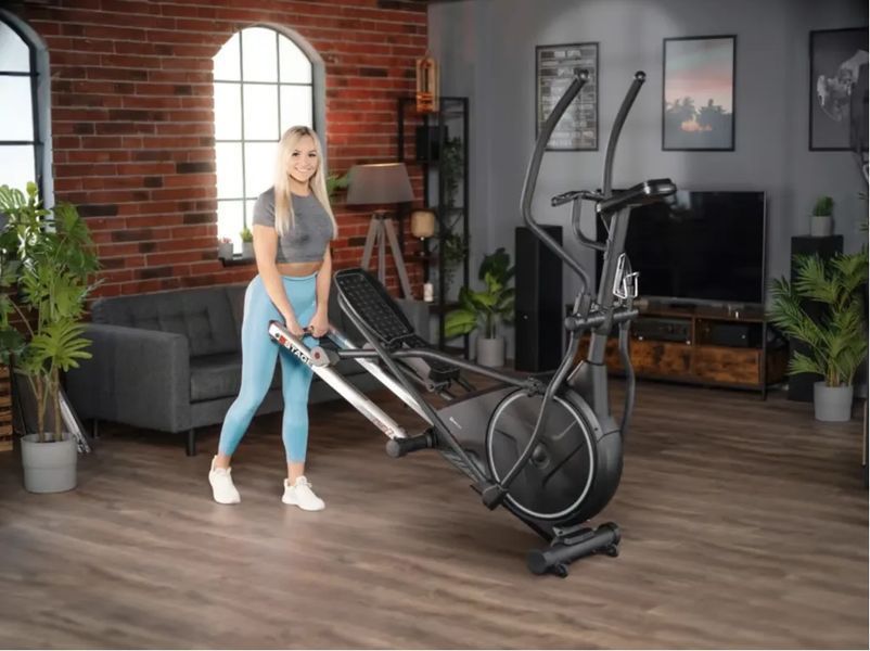Орбітрек Hop-Sport HS-160CF Stage електромагнітний сірий 10144 фото