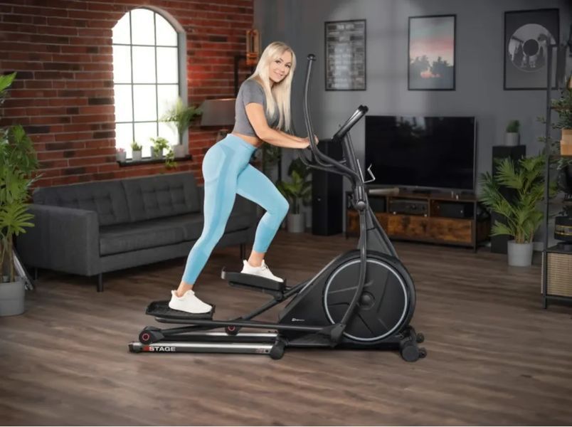 Орбітрек Hop-Sport HS-160CF Stage електромагнітний сірий 10144 фото